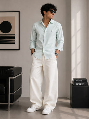 Light pastel mint green