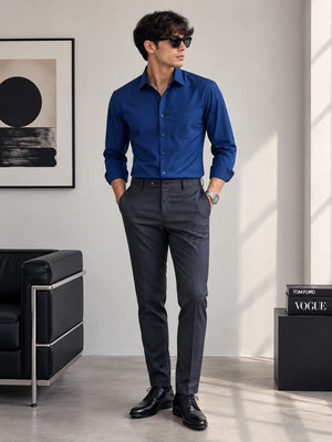Royal blue & Charcoal